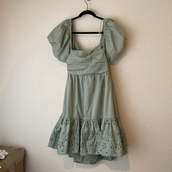 NEW EN SAISON Juliet Mini Dress in Seafoam - Picture 9 of 9
